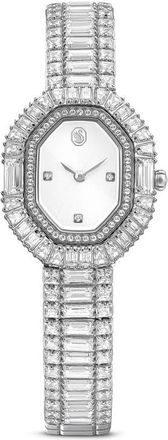 Swarovski Matrix Octagon Bracelet Watch, 28.58mm x 22.23mm in Silver at Nordstrom