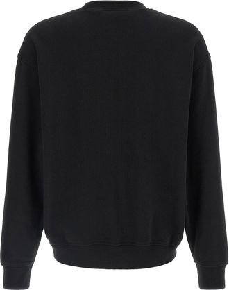 Palm Angels Logo-Embroidered Crew Neck Sweatshirt - Black