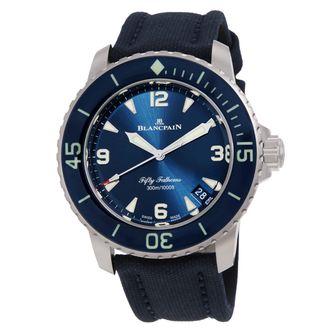 Blancpain Fifty Fathoms Automatic Blue Dial Mens Watch 5010 12B40 O52B