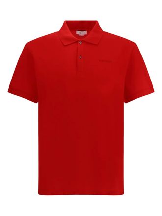 Alexander McQueen logo-embroidered polo shirt - men - Cotton - S - 6615