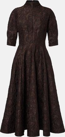 Emilia Wickstead Quinley cloqu&eacute; midi dress