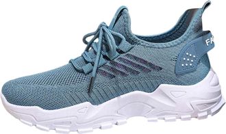 Generic Fashion Sneakers for Women Breathable Mesh Running Casual Comfort Platform Sports Walking Shoes Womens Slip Ons Work Trainers Sale