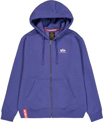 Alpha Industries Alpha Industries Mens Basic Small Logo Zip Hoodie - Purple - Size X-Large