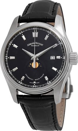 Armand Nicolet MH2 Moonphase Automatic Black Dial Mens Watch A640L-NR-P840NR2