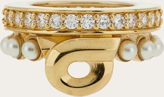 Ferragamo Donna Ferma foulard Gancini Oro