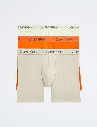 Calvin Klein Mens Micro Stretch 3-Pack Boxer Brief - Multi - XL
