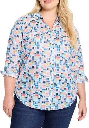 Nic+Zoe Nic+Zoe Plus Portofino Boyfriend Shirt