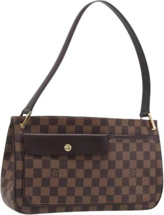 Louis Vuitton Pre-owned Vintage Damier Ebene Schoudertas - Dames - Vintage Schoudertas - Bruin - ONE Size - Vintage