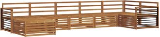 vidaXL Conjunto De Sof&aacute;s De Exterior 7 Uds. Natural Vidaxl