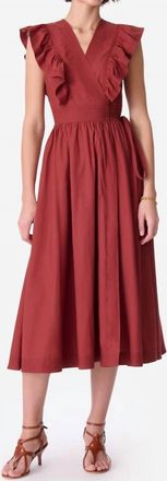 Vanessa Bruno Ermione Long Dress In Burgundy