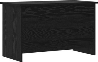 vidaXL Ba&uacute;l De Almacenamiento Roble Negro 80 X 40 X 50 Cm Vidaxl
