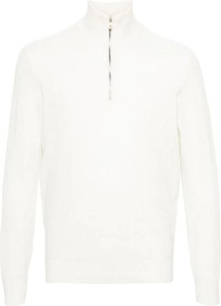 Brunello Cucinelli Coltrui - Heren - Truien - Wit - Maat: 3XL Kasjmier