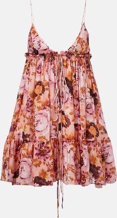 Chlo&eacute; Chlo&eacute; Abito corto in seta con stampa floreale