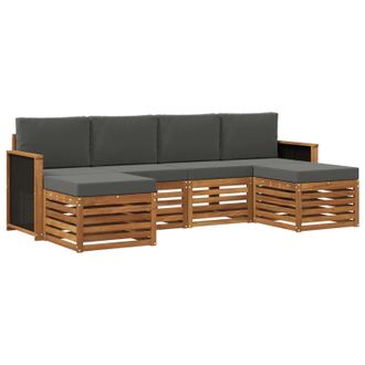 vidaXL Juegos De Sof&aacute;s Madera De Acacia S&oacute;lida Vidaxl