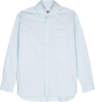 Closed cotton shirt - men - Cotton - M - Blue