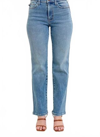 Judy Blue Monroe High Rise Straight Leg Jean In Medium Blue