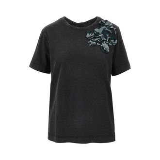 Pinko T-shirt with flowers embroidery Woman S