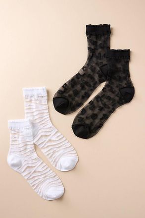 Anthropologie Sheer Socks, Set of 2