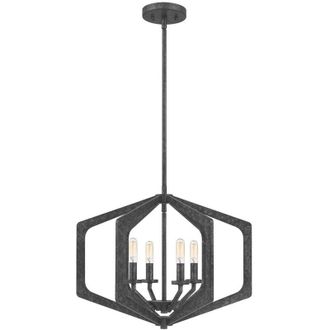 Quoizel Elstead Quoizel Vanguard Tr&aring;dram H&auml;ngande Takljus Gammalsvart