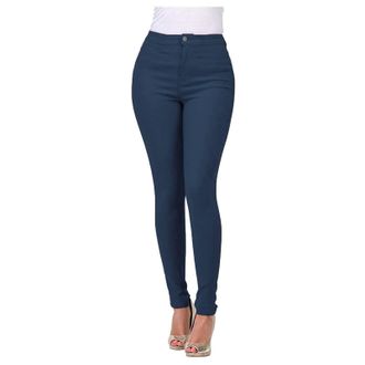 Generic Womens Stretch Trousers Skinny Jeans High Waist Slim Fit Jeans High Waist Stretch Denim Jeans for Women Skinny Slim Fit Skinny Jeans Pencil Jeans Casu