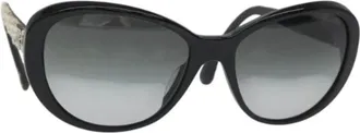 Chanel Pre-owned Plastica sunglasses - - Pre-owned - Donna - Nero - ONE SIZE