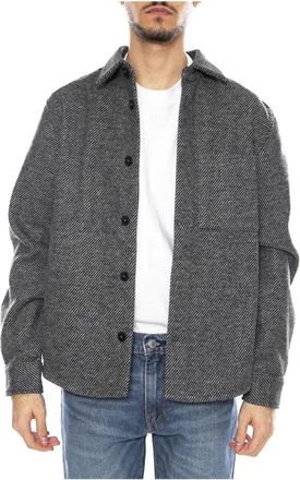 Only & Sons Micah Overshirt - Heren - Zomerjassen - Grijs - S - Katoen - Jassen