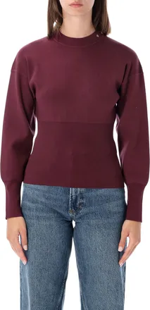 Anine Bing Imane Shaped Fitted Knit Sweater
