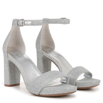 Naturalizer Joy G1728F4025 Sandals Womens Wide Silver Ankle Strap ZOGG3533