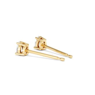 The Diamond Store Naomi Pear Cut Lab Diamond Stud Earrings 0.30ct H/SI in 18k Gold Vermeil