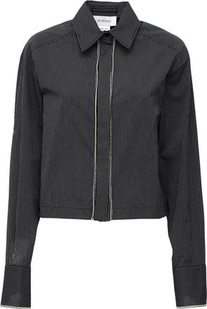 Sportmax Katoenen Boxy Shirt - Dames - Overhemden - Zwart - S - Katoen - Overhemden