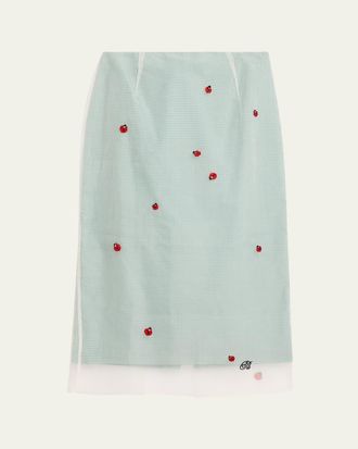 Bernadette Roxane Lady Bug Layered Midi Skirt