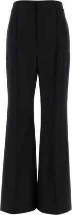 Carven Tr 312 Flared Broeken - Dames - Wijde Broeken - Zwart - M - Katoen - Broeken