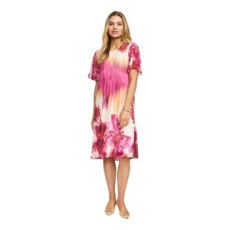 2-Biz Summer Kleedjes - Dames - Zomerkleedjes - Roze - L - Kleedjes