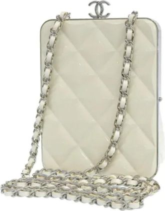 Chanel Pre-owned Fabric chanel-bags - Dames - Vintage Schoudertas - Beige - ONE Size - Vintage