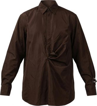 Valentino Cotton Poplin Shirt - Brown
