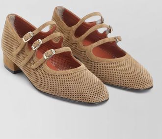 Carel ariana split suede mary jane pumps