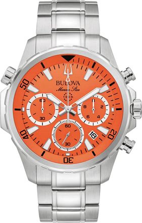 Bulova Mens Classic Orange Dial Watch