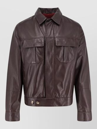 Brunello Cucinelli leather jacket