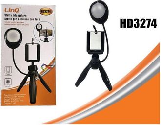 Trade Shop Trade Shop - Tercera Cuadro De Luz Led 3 Intensity Girevole 360&deg; Para Smartphone Hd3274