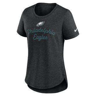 Nike Philadelphia Eagles Script Nike Womens NFL T-Shirt in Black | NKMV00H86-EVH