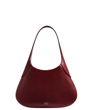 Khaite Maroon Joan Small Shoulder Bag