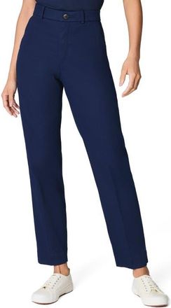 Spanx SPANXsupersmooth Stretch Twill Straight Leg Pant in Timeless Navy at Nordstrom, Size X-Small