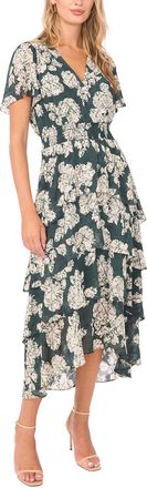 Vince Camuto Smocked Waist Midi Dress