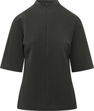STUDIO NICHOLSON Taler Top - Dames - Tops - Zwart - Maat: S Wol
