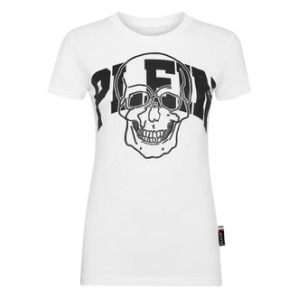 Philipp Plein Dames, Tops, Wit, Maat: M Katoen