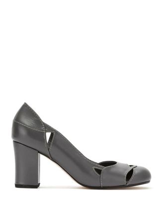 Sarah Chofakian Leren pumps - Grijs