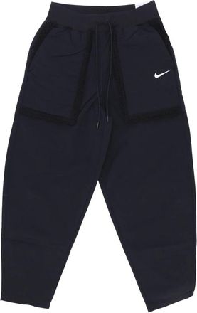 Nike Hoge Taille Broek Zwart/Wit - Dames - Trainingsbroeken - Zwart - L - Polyester - Fitness