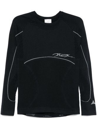 Roa T-shirt con logo - Nero