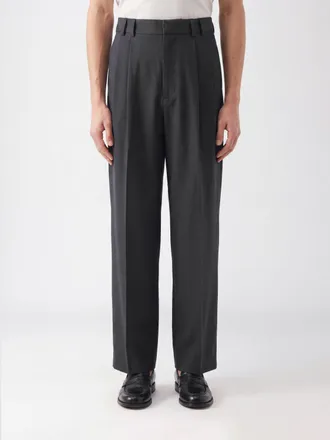 STUDIO NICHOLSON Pantaloni sartoriali Line a gamba larga in misto lana