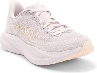 Hoka One One Mach 7 Running Shoe in Lilac Cream /Tangerine Glow at Nordstrom, Size 10.5